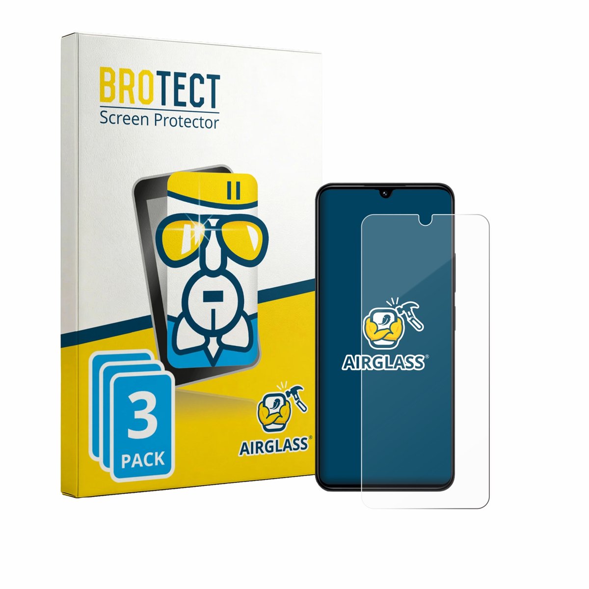 Screenprotector 3 Stuks voor Xiaomi Redmi 14R Beschermglas transparant