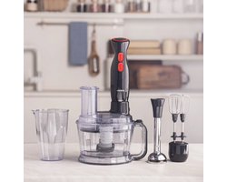 Karaca Pro-Multimax 6-in-1 Keukenmachine 2000W - Hakmolen, Blender en Mixer - 1,5L - Zwart