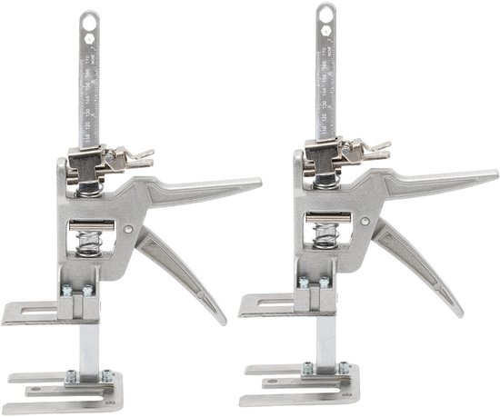Handkrik 4pcs Meubellifter Meubelverplaatser Platenlift Badkamer Armlifter Arbeidsbesparende Arm Platenliften Tot 150kg, verstelbaar 0cm-14,5cm