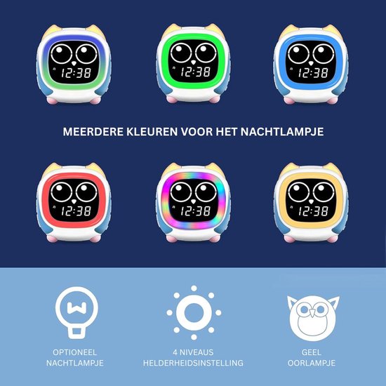 MRKK® Kinder Slaaptrainer - Kinderwekker - Slaapwekker van Merkloos — afbeelding 2