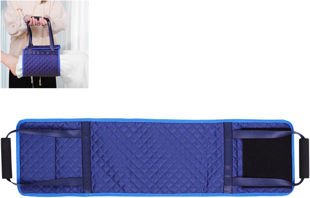 Transfer Band - Hijsband Ouderen - Hulp bij Mobiliteit - Versterkte Handgrepen - 79 x 22 cm - Zwart