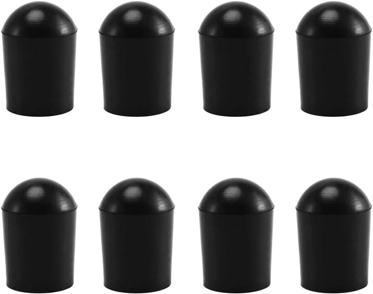 Rubberen Doppen - Contrabas Accessoires - Vloer Beschermen - Voorkomt Wegglijden - 8 stuks - Zwart