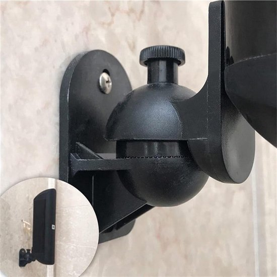Luidsprekerstandaard - Speaker muurbeugel - Home cinema - Verstelbare hoek - 4 stuks - Zwart — afbeelding 2