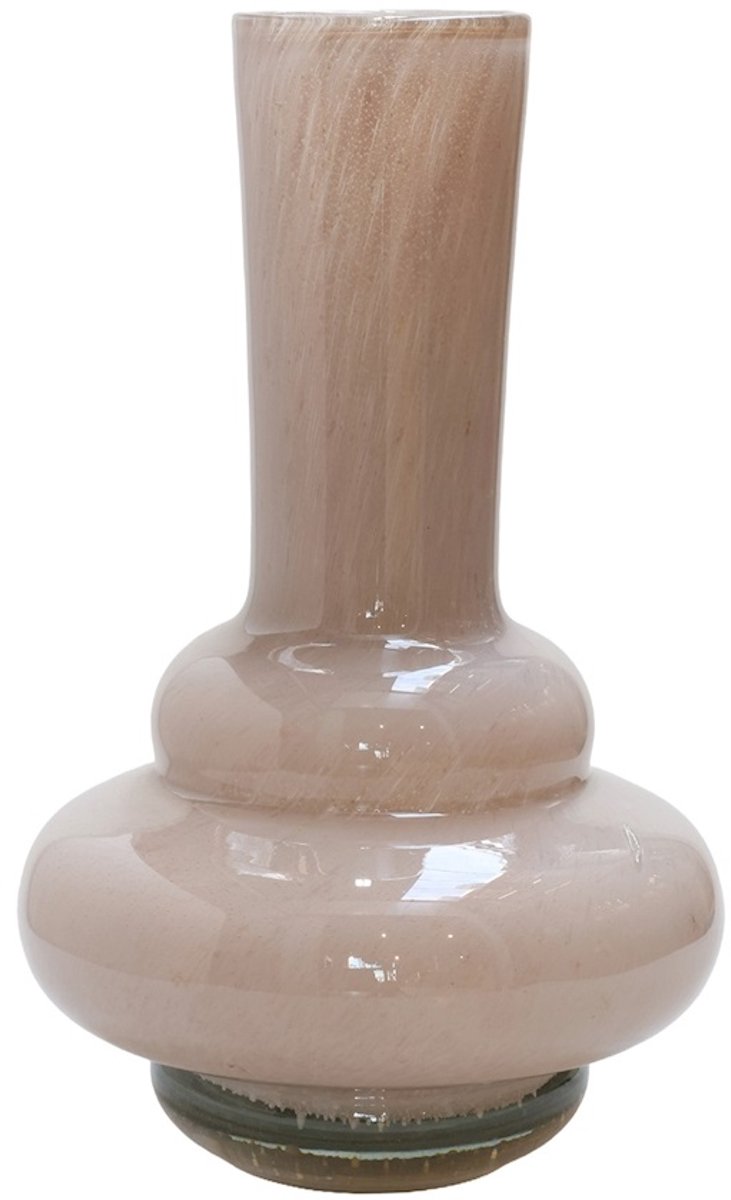 Vase The World Vaas Bolombo Elite | ivory | Mond geblazen glas | Uniek design | Dik zwaar glas | Ø20 x H36 cm