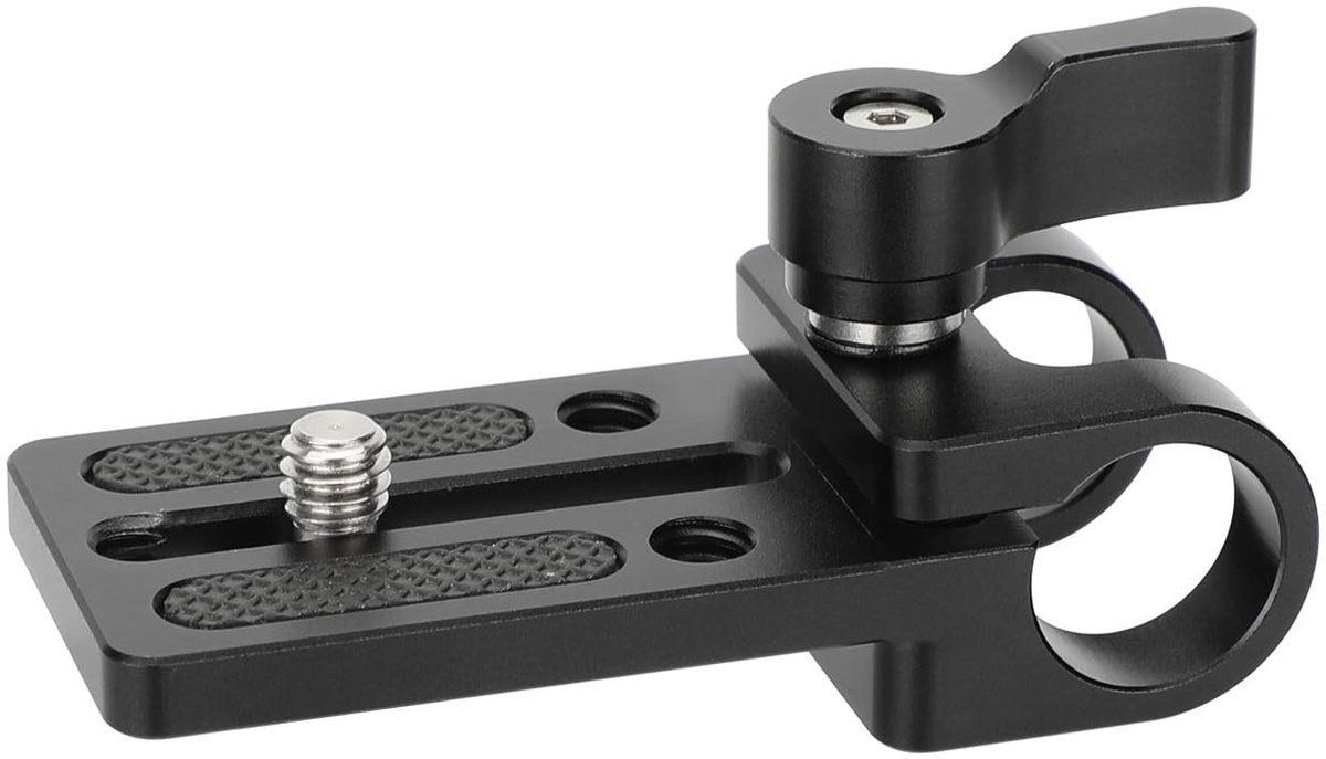 ONF3 - Mini Montageplaat - 15 mm Rod Klem - Geschikt voor Camera Accessoires - Duurzaam - Hoogwaardige Bevestiging - Professioneel Gebruik - Com...