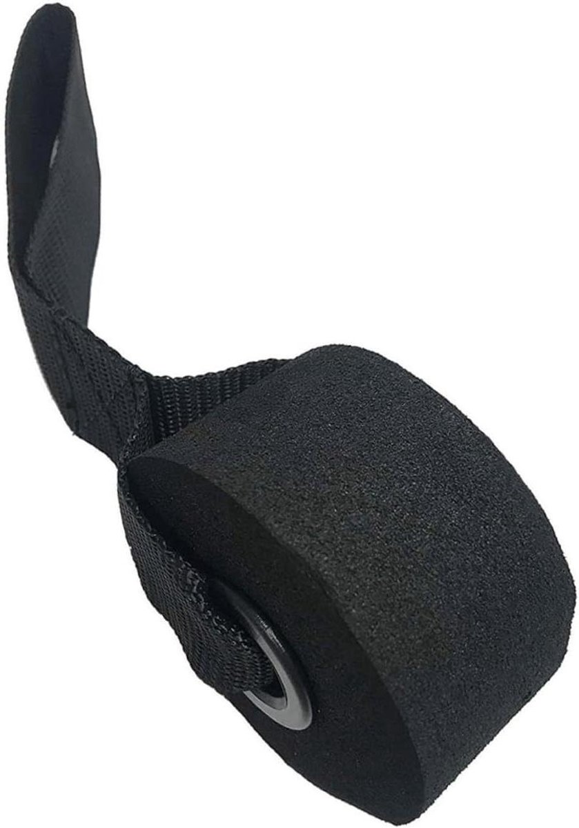 Fitness Deurankers - Trainingsband Ankers - Thuis Workouts - Krasvrije Deurbevestiging - 27 cm - Zwart