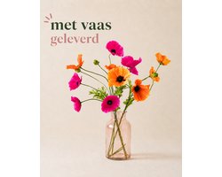 Kunstbloemen - Poppy Mix - Zijden bloemen- kunstbloemen boeket MET vaas - Moederdag cadeau
