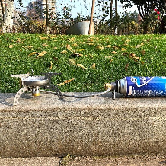 Vergrendelbare adapter, geschikt voor aansluitingen van gasflessen/butaangasflessen/gasflessen met mondstuk, voor aansluiting op gasflessen/klepkoppelingen met schroefdraad — afbeelding 2
