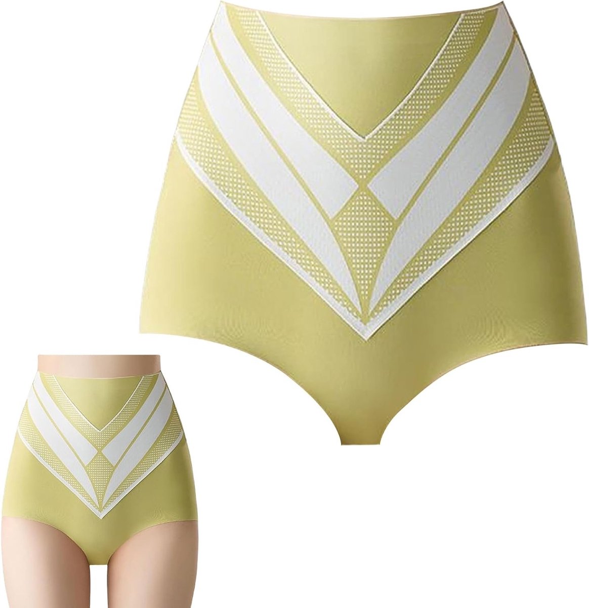 Hoogwaardige Titanium Shaping Shorts voor Medische Buikondersteuning, Hoge Taille, Yoga Knickers en Comfortabele Katoenen Ondergoed voor Vrouwen, groen, M