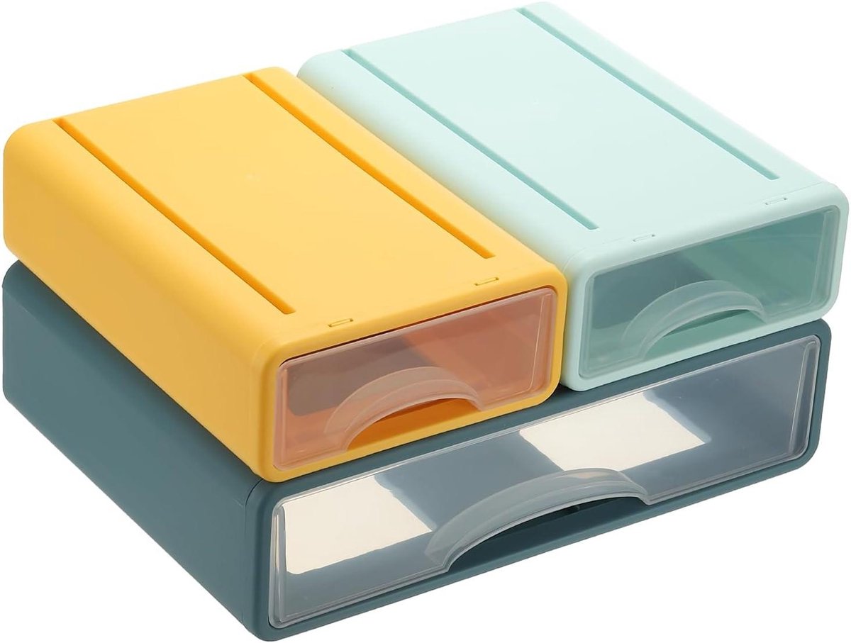 Cosmetica Organizer Box - Make-up Opberger - Bureau Organiseren - Elegante Rondingen - 245 x 12 x 91 cm - Paars