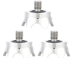 Tripod Monopod Spike 3 Pcs RVS 3/8 Inch Interface Antislip Camera Tripod Spike Mount Adapter Voor Manfrotto Voor Gitzo
