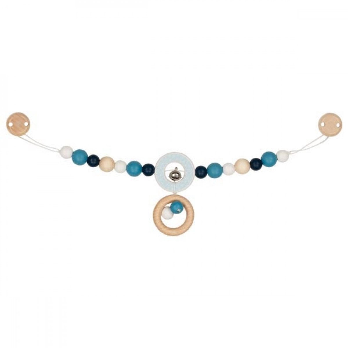 Heimess kinderwagenspanner hout - kleurrijk speelgoed voor baby's 40cm.