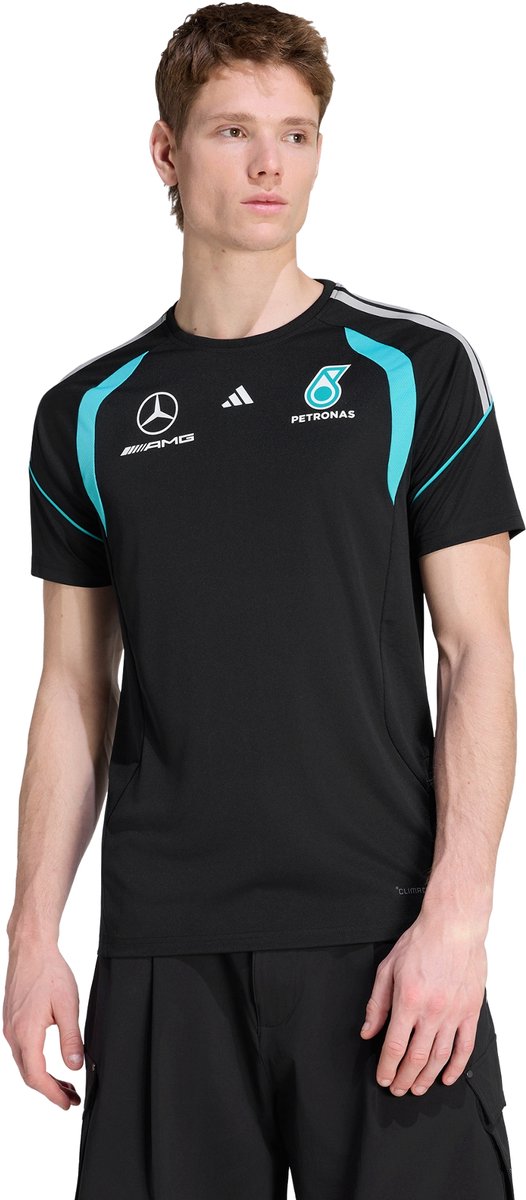 Adidas Performance Mercedes Amg Petronas Formula 1 Team Monteursshirt Heren Zwart