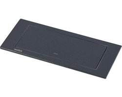 EVOLINE 159271005300 Backflip, 2 veiligheidscontactdozen, 1 st. USB-oplader, mat zwart