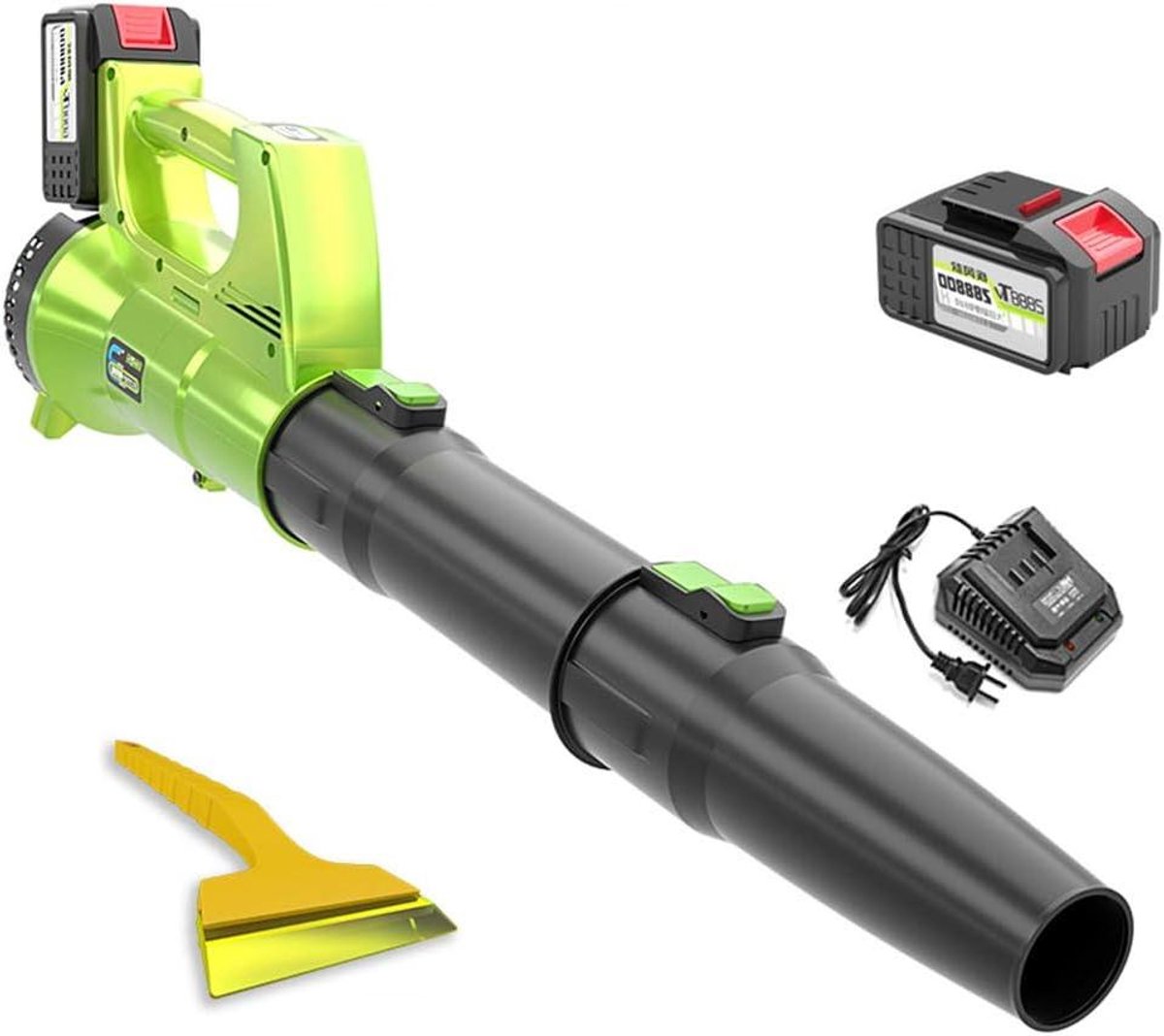 Accu Bladblazer - Tuinveger Elektrisch - Tuin Onderhoud - Krachtige Turbine Motor - 21V - Zwart