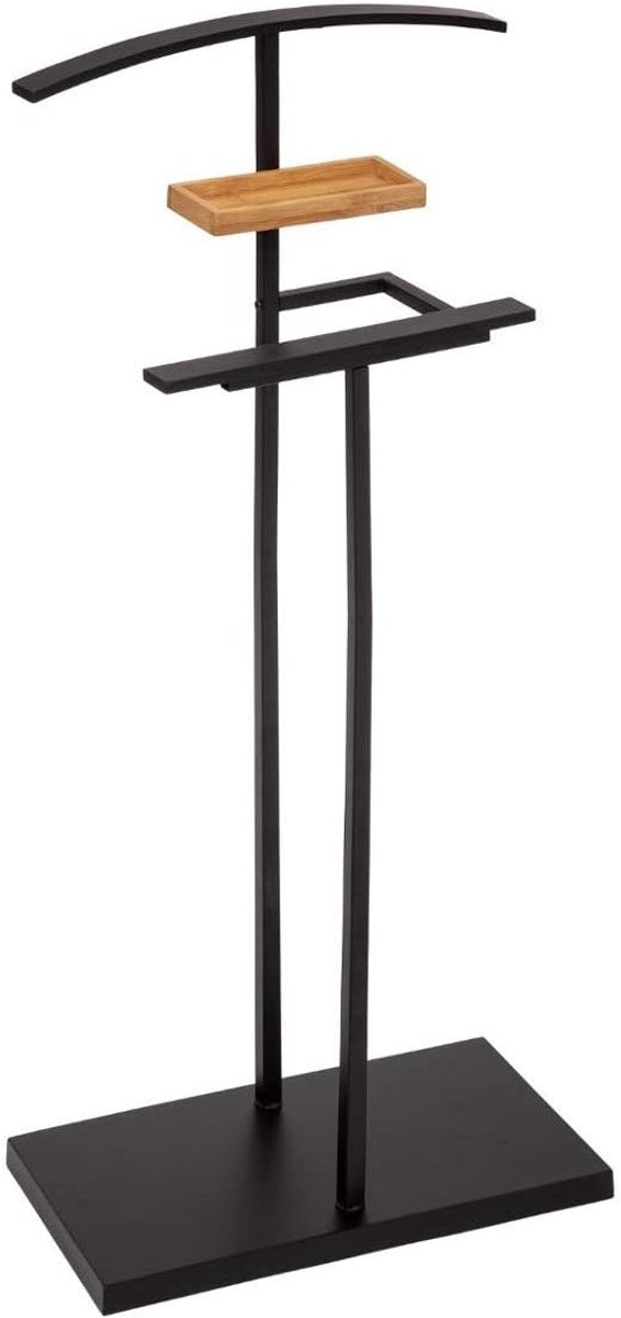 Kledingrek - Kapstok - Kleding Ophangen - Stijlvol Design - 40.5 cm - Zwart Bamboe