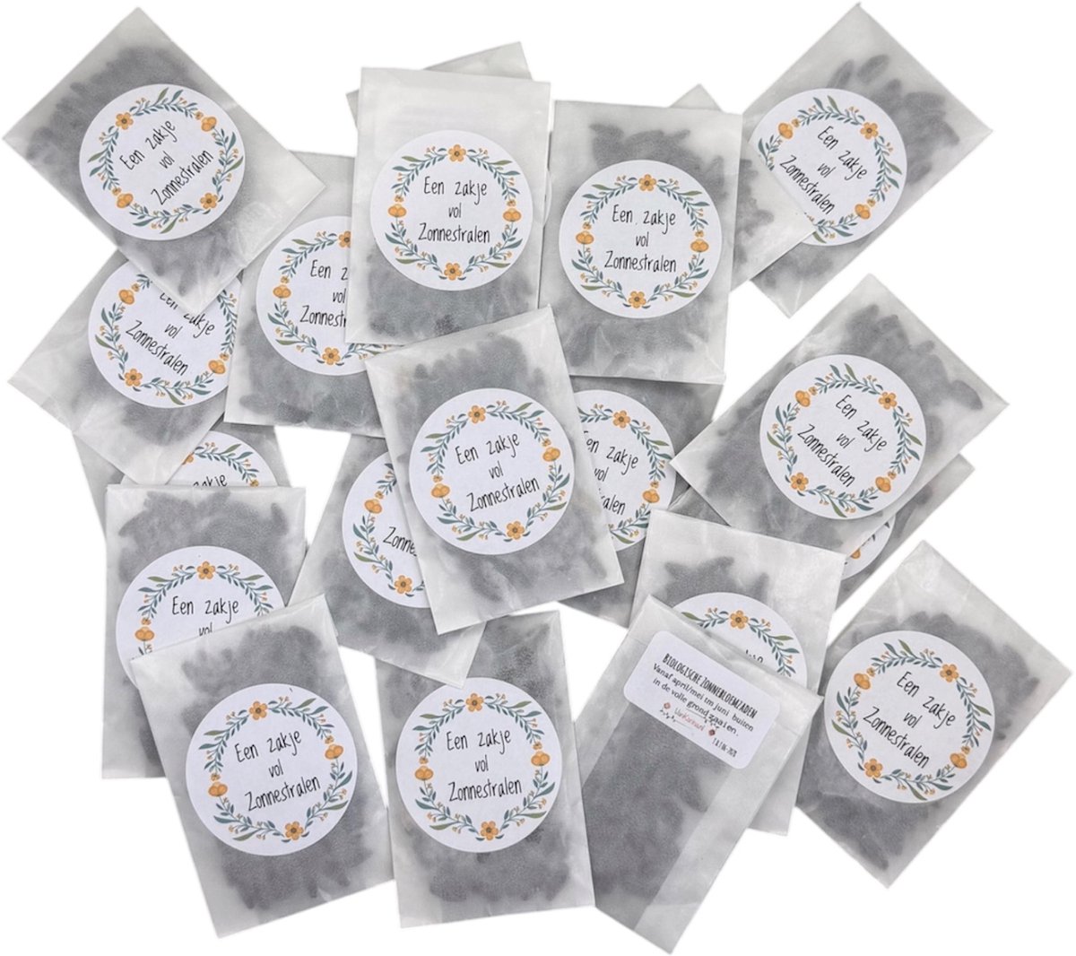 25 Pergamijn zakje met zonnestralen,biologisch, zonnebloemzaden,zadenzakjes,zonnestraal,uitdeel zakjes zaden, weggeef zakjes,uitdeelkadootjes,weggeefzakjes zaden, mini kadootje,weggeef,zaden,zonnebloemen,bloemen,relatiegeschenk,bedankje,uitdeel,rouw,