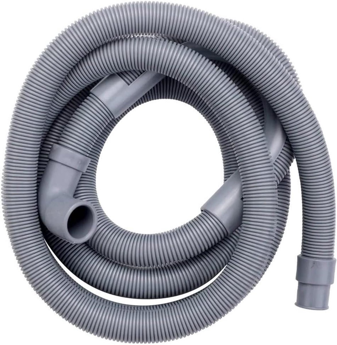 Afvoerslang Wasmachine - Verlengslang Vaatwasser - Water Afvoeren - Flexibel En Duurzaam - 2.5 Meter - Grijs