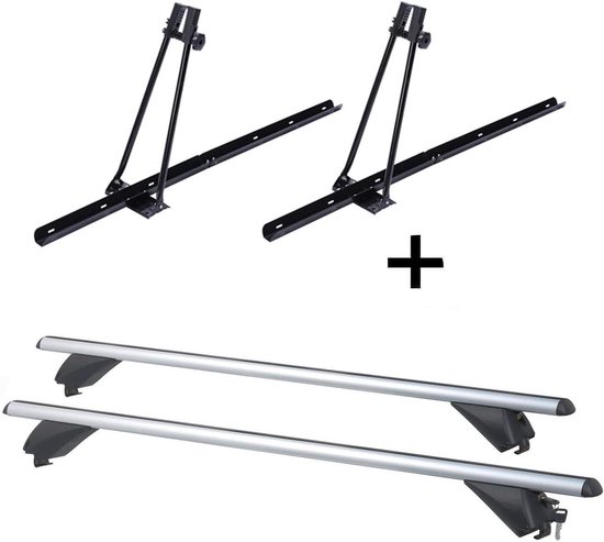 Fietsendragers met Dakdrager - Fietsdragers Dakrek - Fietsen Vervoeren - Voor BMW X5 F15 - 2 fietsen 90 kg