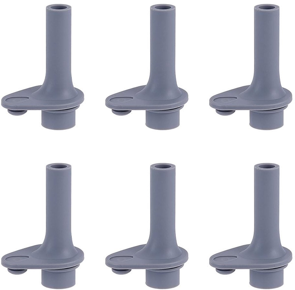 Dailygoods - 6 Stuks Siliconen Reservebijtventielen voor Drinkflessen