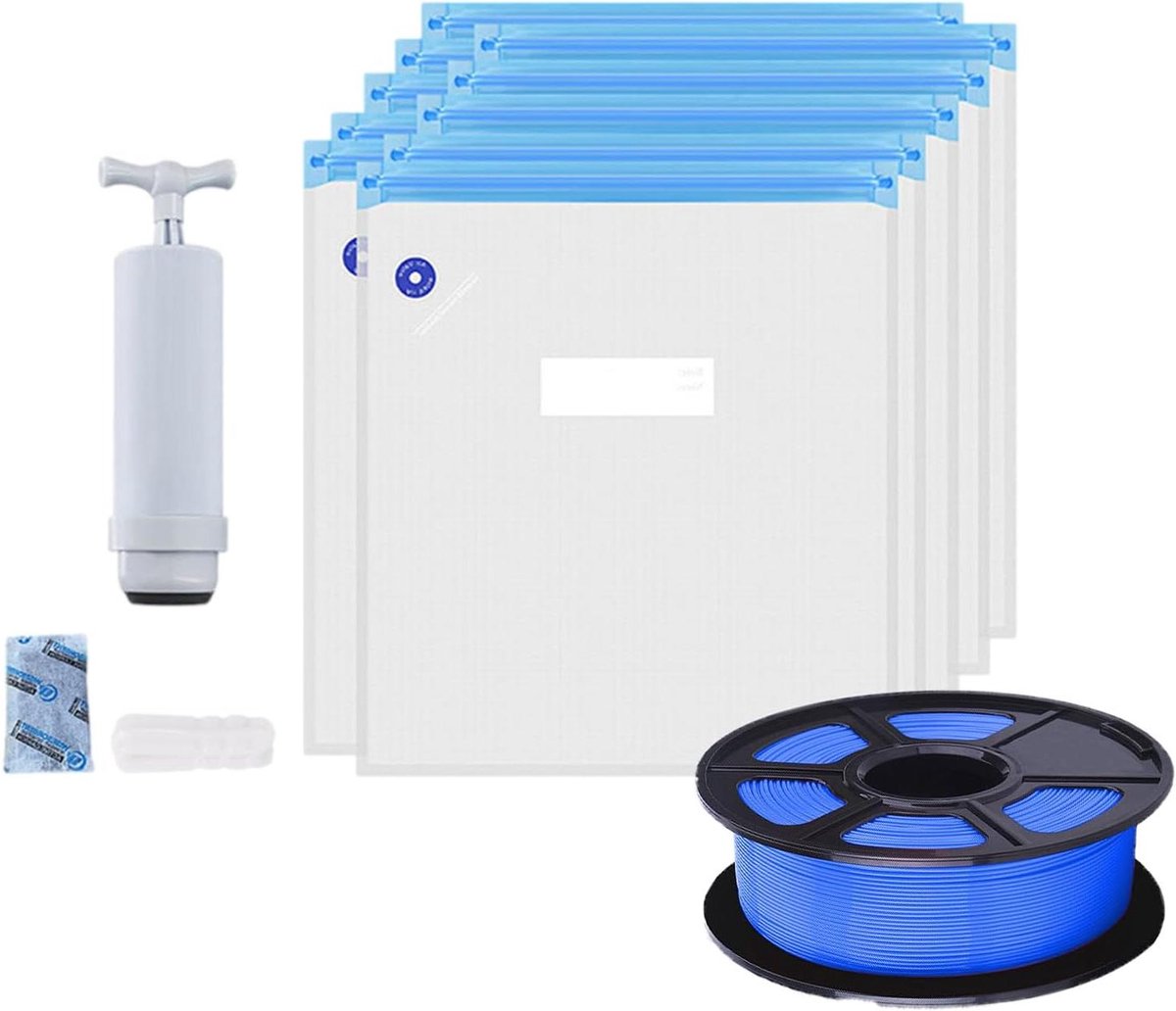 Filament Opbergzakken - Droger Zakken - 3D Printen - Vacuüm Sealing - 5 stuks - Transparant