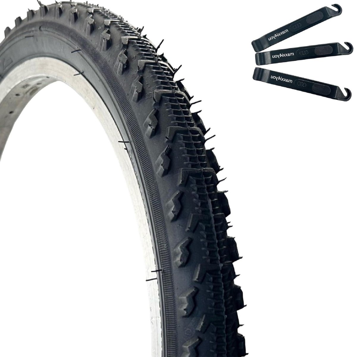 Fietsband Zwart - 20 Inch Band - Fietsen Onderhoud - Inclusief Bandenlichters - 50-406 - Zwart