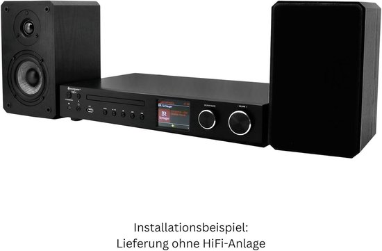 Hifi Rack Speaker - Boekenplank Speaker - Muziek Afspelen - Bass Reflex Systeem - 2x 50 Watt - Zwart — afbeelding 4