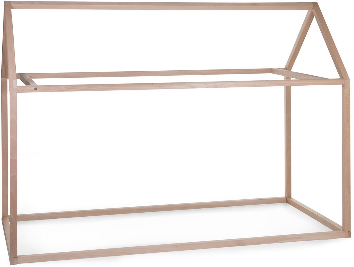 Childhome - Huis Bedframe - Kinderbed - Hout - Naturel - 90x200 Cm