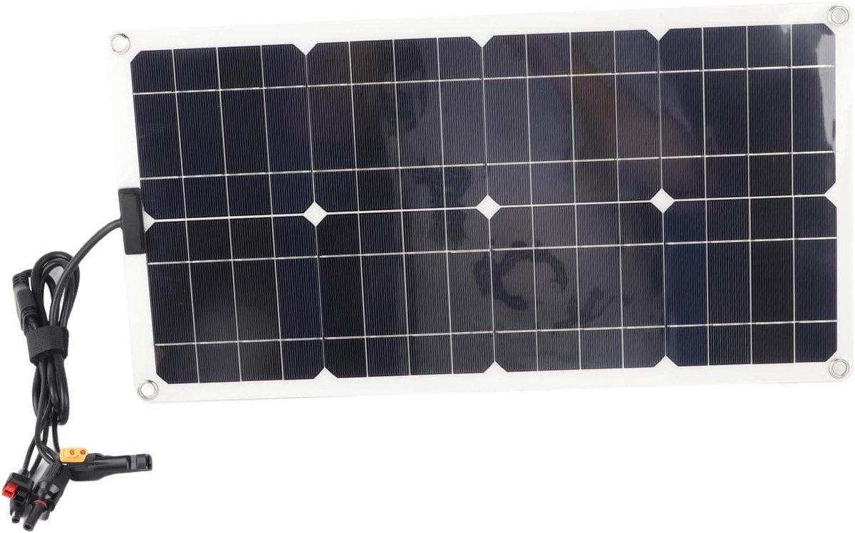 Zonnepaneel - Draagbare Lader - Energie Opwekken - Hoge Efficiëntie - 100 Watt - Zwart