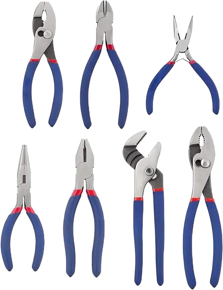 Tangen Set - Handgereedschap - Klus Klussen - Ergonomische Grip - 7-delig - Niet gespecificeerd