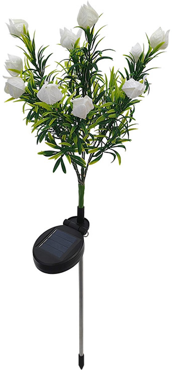 Solar Tuinverlichting - Sfeerverlichting - 7 hoofden x 2 - Tulpen- Zonne Energie - Waterdicht - Prikspots