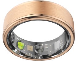 NOLATR Plus, Slimme Ring met Stappenteller, Activiteitstracker & Hartslagmeter – Zonder Abonnement & Nederlandse App – Goud – Maat 9