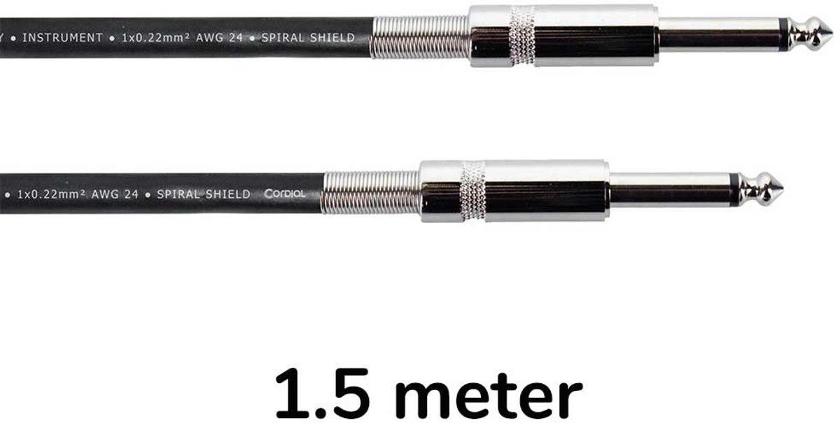 Cordial EI 1.5 PP Instrumentkabel 1,5 m - Instrumentenkabel
