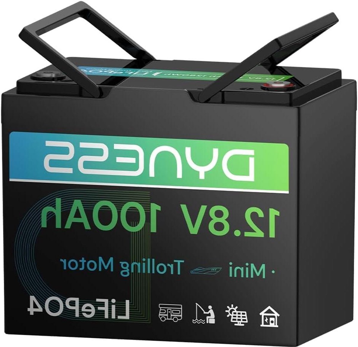 Lithium Accu - Krachtige Energiebron - Energie Opslag - Lage Temperatuur Beveiliging - 12V 100Ah - Zwart
