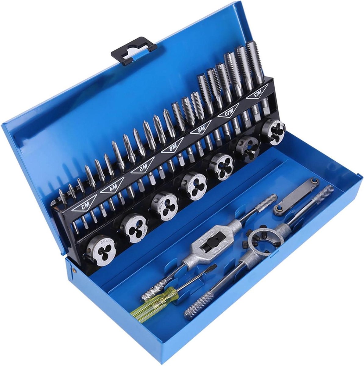 Gereedschap Set - Tappen Matrijzen - Draad Maken - Gelegeerd Staal - 32 Stuks - Zilverkleurig