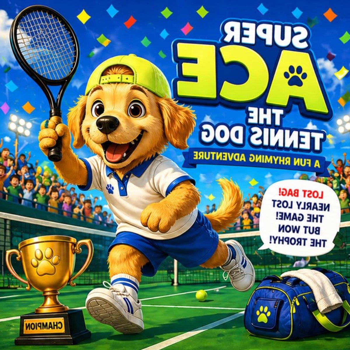 Super Ace Hond - Avonturenboek Kinderen - Voorlezen Verhalen - Rijmend Avontuur - 29 Pagina's - Geïllustreerd