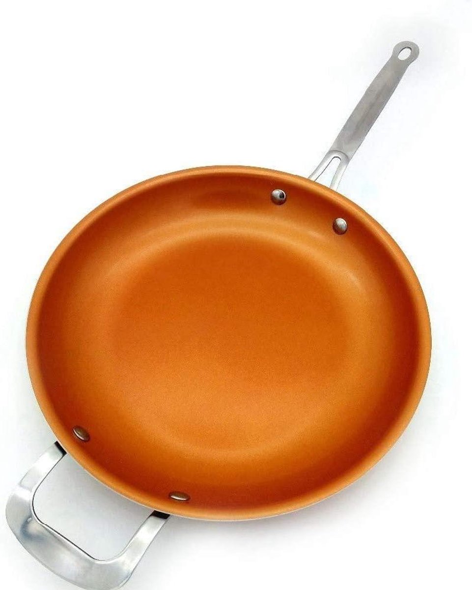 Koekenpan - Antiaanbakpan - Dagelijks Koken - Geschikt voor Inductie - 28 cm - Zwart
