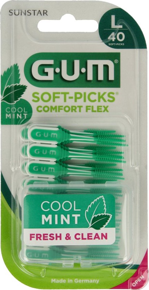 GUM Soft-Picks Comfort Flex Cool Mint Large - 40 stuks
