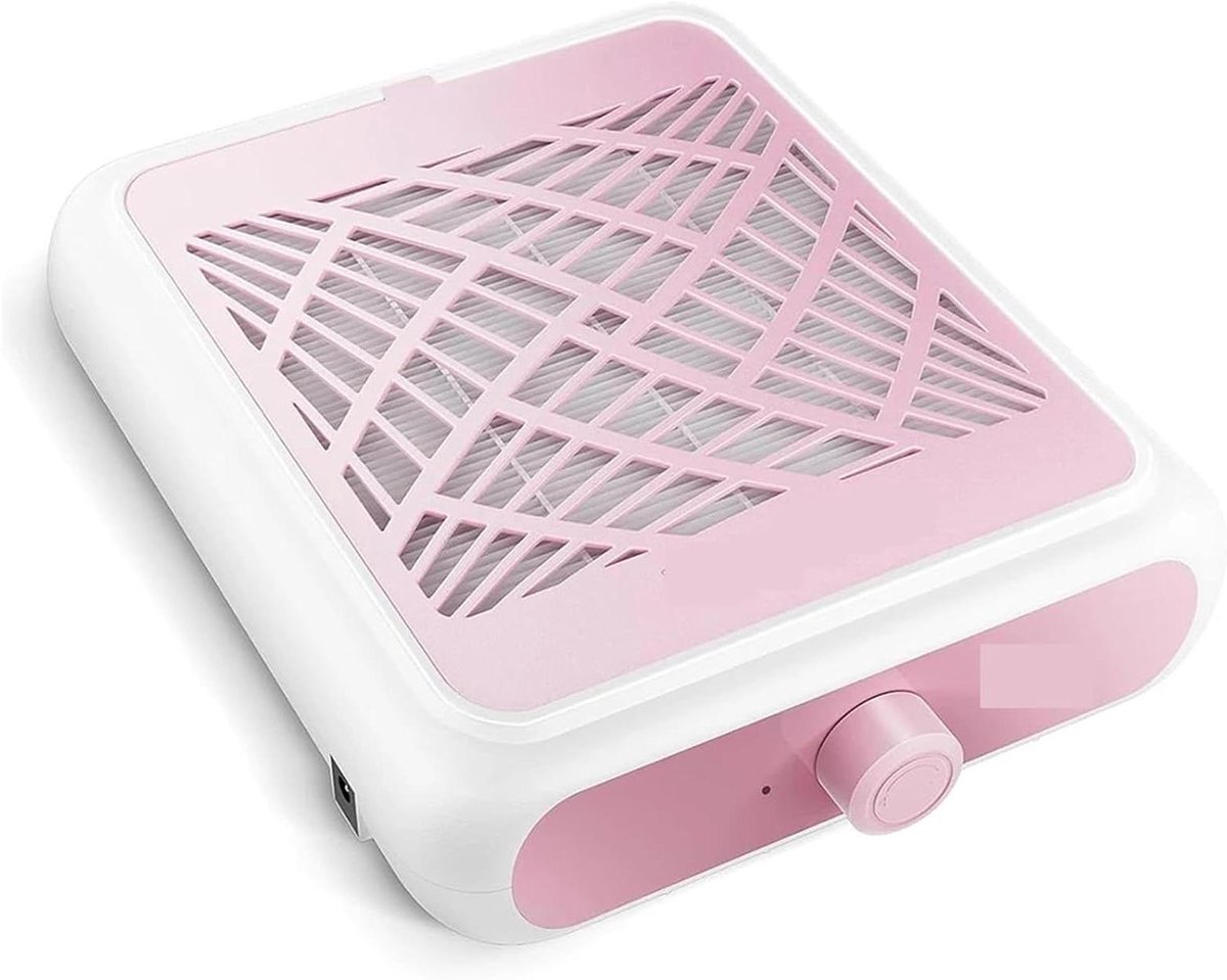 Nagelstofzuiger - Stofafzuiger nagels - Nageldesign - Krachtige zuigkracht 650 PA - 102 inch - Roze