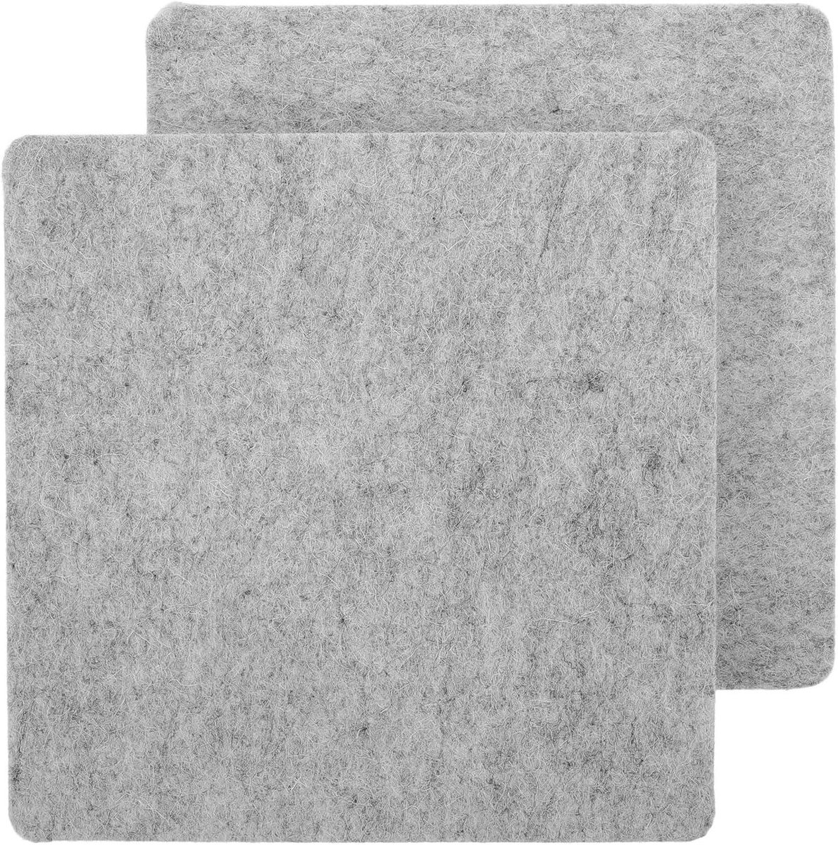 Wollen Strijkmat - Persmat Quilten - Kleding Strijken - Hittebestendig Isolatie - 20 x 20 cm - Grijs