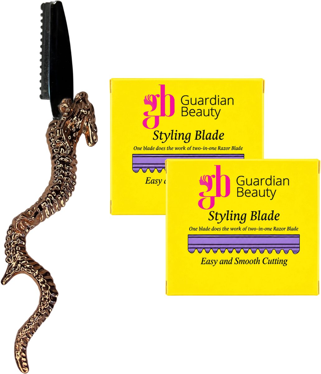 Guardian Beauty Feather Styling Scheermes - Inclusief 10 Premie Feather Mesjes + 10 Extra