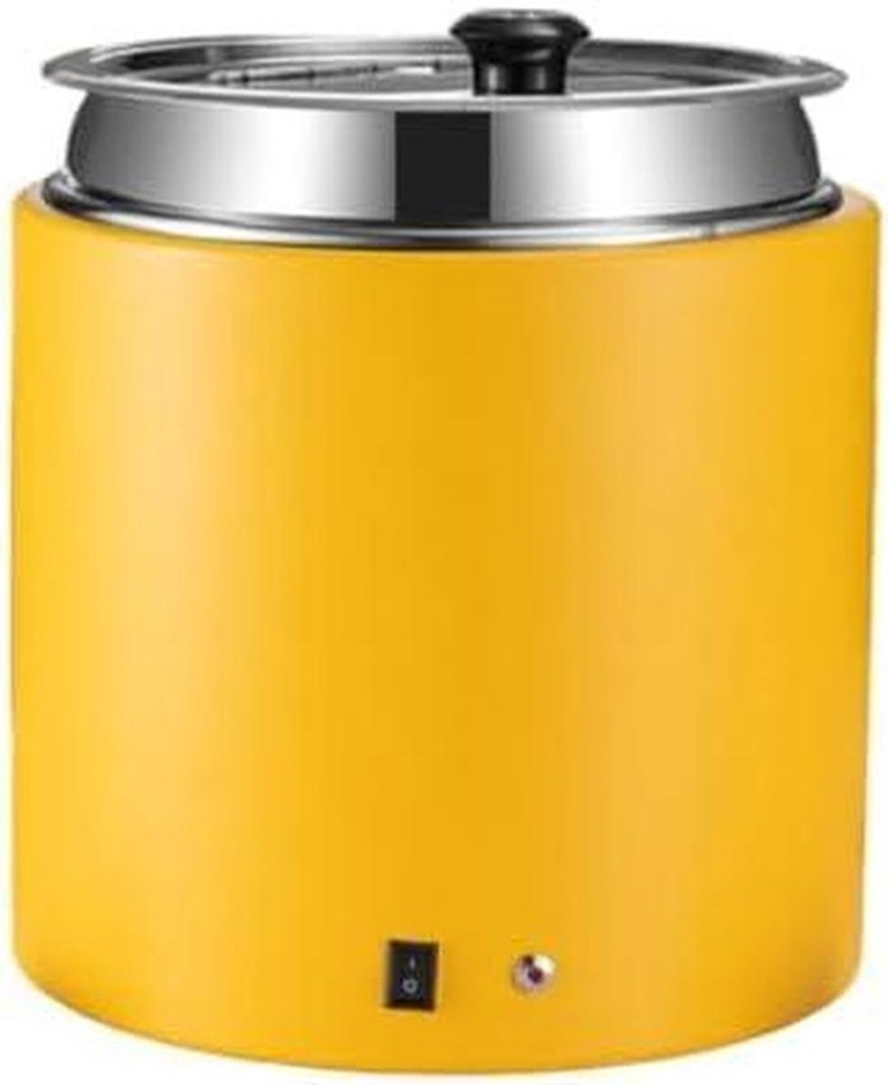 Elektrische soepketel met deksel, commerciële soepwarmer voor foodservice, catering en buffet