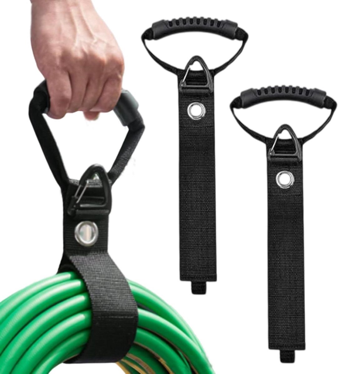 Verlengsnoer Opbergers - Kabel Organizer - Snoeren Bundelen - Robuuste Nylon Constructie - 3 Stuks - Zwart
