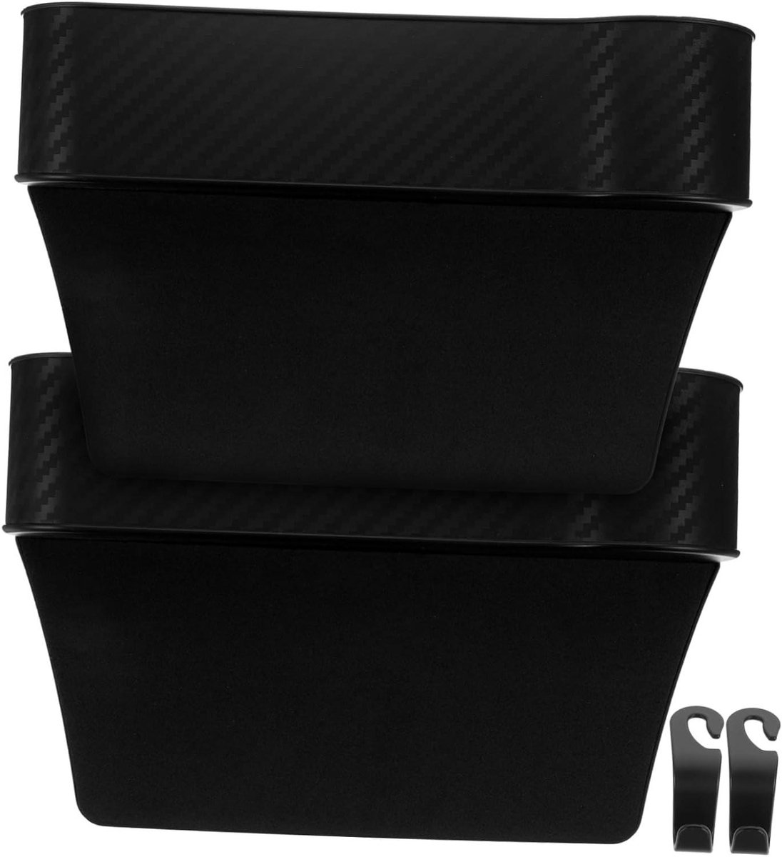 ibasenice 2 Stuks Opbergboxenset Voor Het Vullen Van Autostoelen Autostoel Organisator Opbergdoos Auto Stoel Houder Gap Organizer Opbergruimte Aansluiten Vulling Plastic