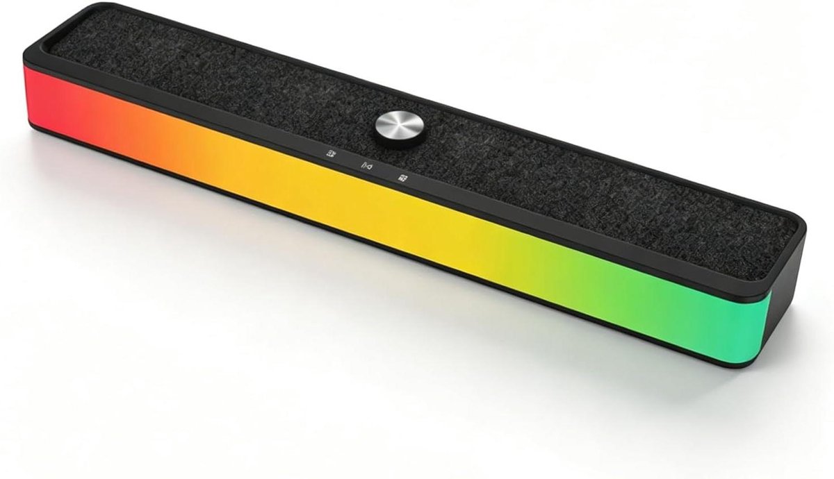 Dpofirs RGB-desktop-soundbar, Computerluidspreker, Bluetooth USB-aangedreven Pc-desktopluidspreker voor Laptops, Smartphones, Tv's