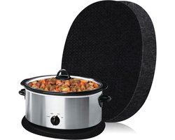 SIUDANGKA Hittebestendige mat voor Crockpot Slow Cooker met schuifregelaar van het apparaat, 2 stuks aanrechtbeschermer voor Crock Pot Slow Cookers, Crock-Pot 3-10 Quart, Hamilton Beach Slow Cooker