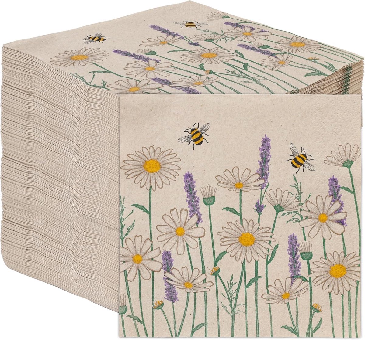Servetten Papieren - Servetten - Tafel Servetten - Papier - Papieren Wegwerp Servetjes - Feestservetten - Voorjaar Servetten - Lunch/Diner Tafel Decoratie - 2 Laags - Bruin - 33 cm - 100 Stuks - van Imperatoris
