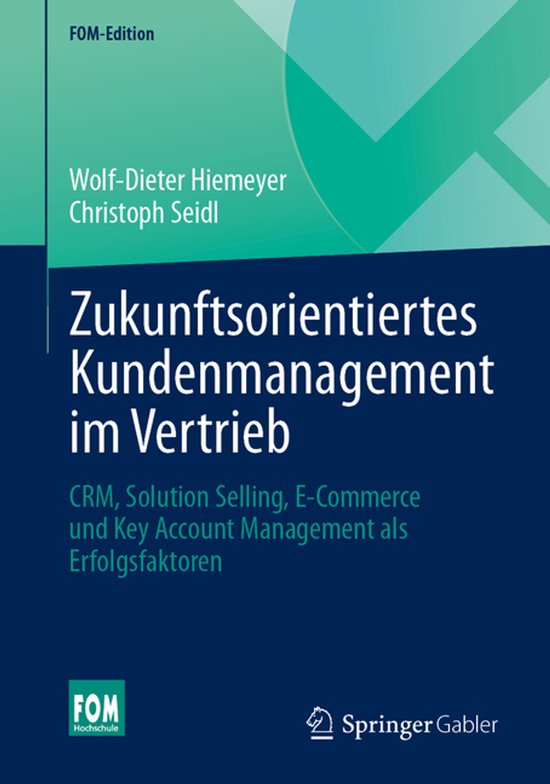 FOM-Edition- Zukunftsorientiertes Kundenmanagement im Vertri ... - cover