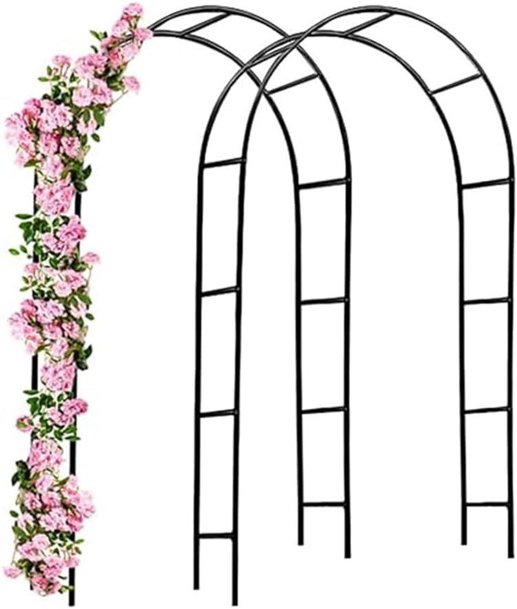 Tuinboog Metaal - Rozenboog Decoratie - Tuin Verfraaien - Stabiel Frame - Tot 3.5m Breed - Zwart