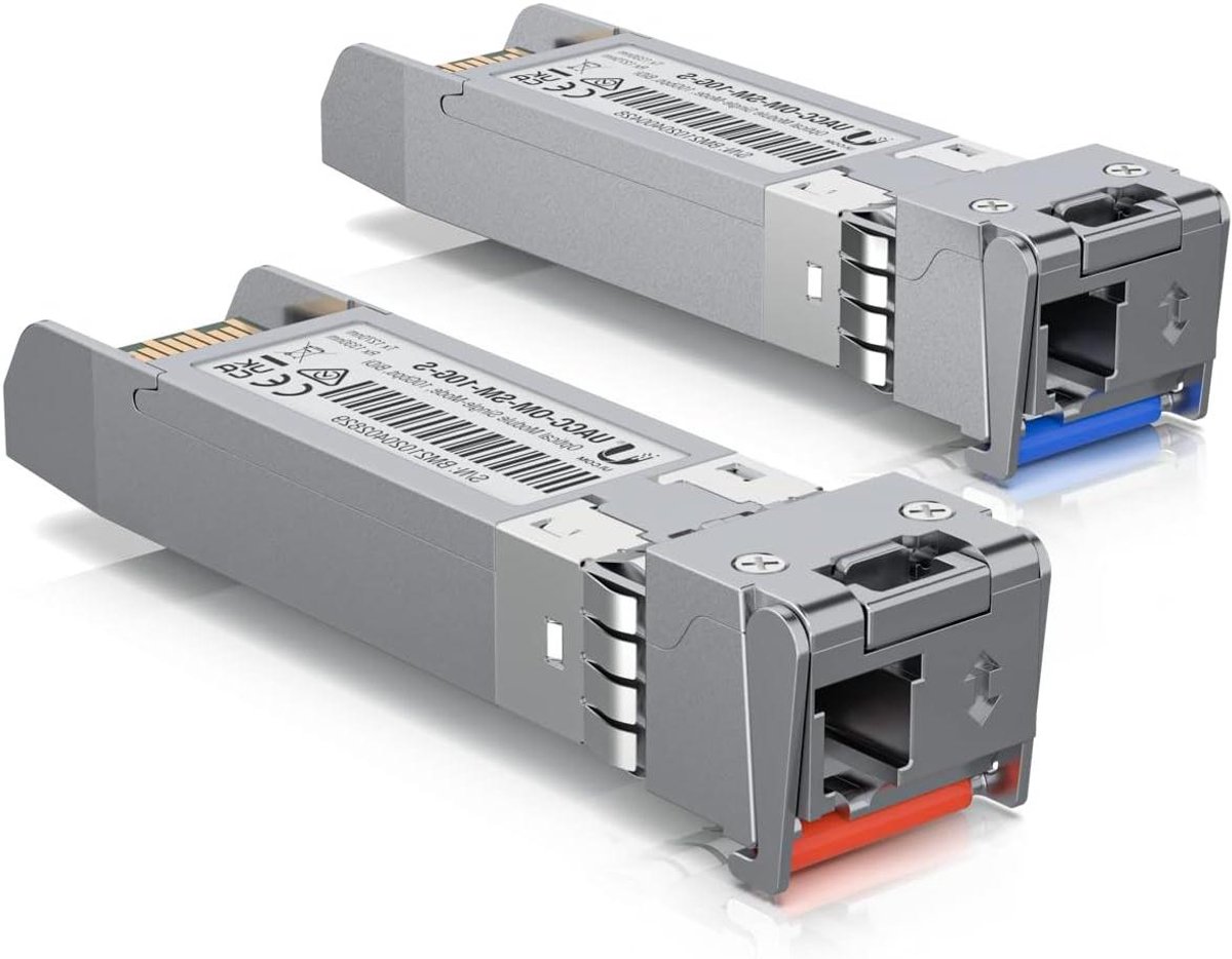Netwerk module - Glasvezel zender - Data overdracht - Hoge snelheid - 10 Gbit/s - Grijs